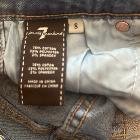 7 For all Man Kind skinny Jean girls size 8 - Picture 5 of 8